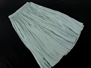 Tiara Tiara satin pechi coat attaching long skirt size3/ mint #* * eca7 lady's 