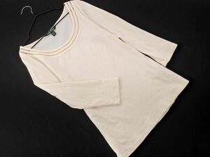 Ralph Lauren Ralph Lauren 7 minute sleeve pull over cut and sewn sizeXS/ ivory #* * eca8 lady's 