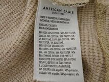 AMERICAN EAGLE アメリカンイーグル ワッフル ロゴ カットソー sizeXS/ベージュ ■◇ ☆ eca8 メンズ_画像4