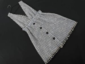 新品 ZARA ザラ ツイード ミニ ワンピース sizeXS/青ｘ黒 ■◇ ☆ ecb1 レディース