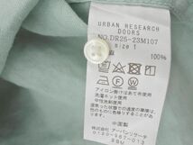 URBAN RESEARCH DOORS アーバンリサーチドアーズ リネン100% ロング シャツ size1/ミント ■◇ ☆ ecb1 レディース_画像5