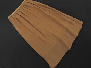 SHIPS Ships chiffon lame long skirt beige #* * ecb1 lady's 