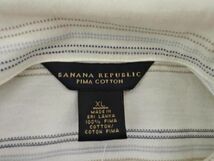 新品 BANANA REPUBLIC バナナリパブリック 大きいサイズ ボーダー ポロシャツ sizeXL/オフホワイト ■◆ ☆ ecb2 メンズ_画像4