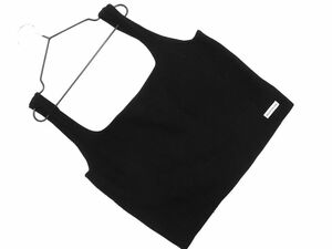 ネコポスOK Calvin Klein カルバンクライン ニット キャミソール ビスチェ sizeS/黒 ■◆ ☆ ecb2 レディース