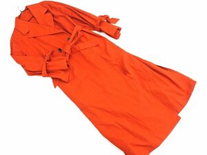 N.en Natural Beauty Basic trench coat sizeM/ orange #* * ecb3 lady's 