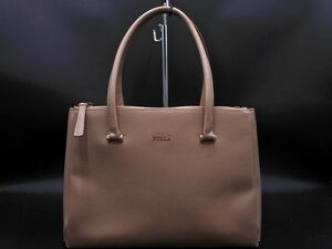 FURLA フルラ レザー トート バッグ ベージュ ■■ ☆ ecb1 レディース