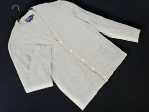 POLO RALPH LAUREN ポロ ラルフローレン カノコ素材 カーディガン sizeL/グレー ■◇ ☆ ecb5 メンズ