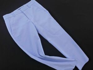 ZARA WOMAN ザラ ウーマン スリット テーパード パンツ size32/水色 ■◇ ☆ ecb5 レディース