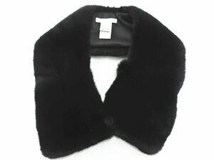 PAULE KA paul (pole) ka rabbit fur tippet black *# * ecb4 lady's 