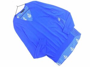 ネコポスOK iCB アイシービー 前後切替 プルオーバー カットソー sizeS/青 ■◇ ☆ ecb8 レディース