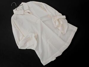  Vicky VICKY ribbon sleeve pull over shirt size2/ white #* * ecb9 lady's 