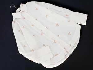 ZARA basic Zara Basic Pegasus вышивка блуза рубашка sizeXS/ белый #* * ecb9 женский 