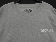 Dickies ディッキーズ バック ロゴ 刺繍 カットソー sizeM/グレー ■◇ ☆ ecb9 メンズ_画像3