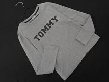 ネコポスOK tommy girl トミーガール プリント Tシャツ sizeS/グレー ■◇ ☆ ecb9 レディース_画像1