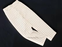 Des Pres デプレ トゥモローランド ストライプ テーパード パンツ size34/白ｘ紺 ■◇ ☆ ecc2 レディース_画像4