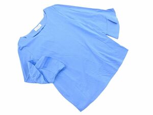 INED Ined flair sleeve pull over cut and sewn size9/ blue #* * ecc2 lady's 