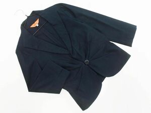 SunaUna SunaUna 7 minute sleeve tailored jacket size38/ dark blue #* * ecc2 lady's 