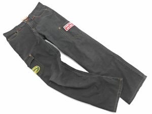 tommy jeans トミージーンズ ワッペン付き カーゴ デニムパンツ sizeM/黒 ■■ ☆ ecc2 メンズ