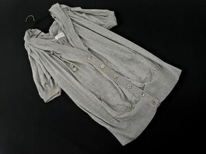 Tsumori Chisato Tsumori Chisato Hoody Long Cardigan Size2/Grey ■ ☆ ecc2 Ladies