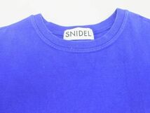 snidel スナイデル プリント 長袖 Tシャツ sizeF/青 ■◇ ☆ ecc2 レディース_画像3