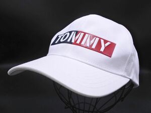 TOMMY HILFIGER トミーヒルフィガー ゴルフ キャップ size56/白 ■■ ☆ ecb8 メンズ