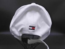 TOMMY HILFIGER トミーヒルフィガー ゴルフ キャップ size56/白 ■■ ☆ ecb8 メンズ_画像4