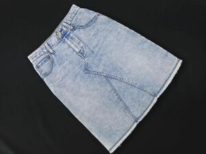 23区 カットオフ タイト デニムスカート size30/青 ■◇ ☆ ecc5 レディース