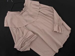  cat pohs OK UNTITLED Untitled ribbon candy - sleeve blouse shirt size4/ pink #* * ecc5 lady's 