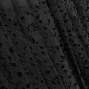 COMME CA MODELS コムサモデルズ サテンオーガンジー レース 切替 プリーツ スカート size11/黒 ■■ ☆ ecc5 レディースの画像3