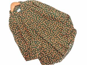  cat pohs OK Journal Standard floral print shirt green #* * ecc6 lady's 