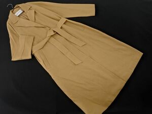  Natural Beauty Basic linen. coat sizeL/ beige #* * ecc7 lady's 