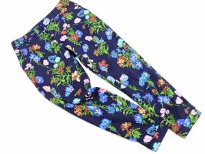 ROSE BUD Rose Bud floral print tapered pants size1/ navy blue #* * ecc7 lady's 