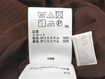 any SiS エニィスィス プリーツ 切替 ロング スカート size0/茶 ■◇ ☆ ecc7 レディース_画像5