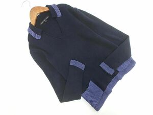 Ralph Lauren Ralph Lauren collar attaching cotton knitted cut and sewn sizeL/ dark blue #* * ecc7 lady's 