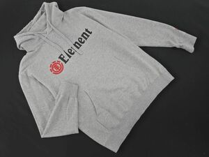 Element エレメント プリント プルオーバー パーカー sizeXL/グレー ■◇ ☆ ecc7 メンズ