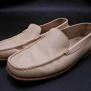 TOD’S トッズ レザー シューズ size38（25.0cm）/ベージュ ■■ ☆ ecc5 レディースの画像1