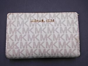 MICHAEL KORS マイケルコース 35F8GTVF2B 総柄 財布 オフホワイト ■■ ☆ ecc5 レディース