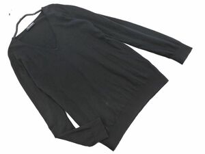 ネコポスOK JOHN SMEDLEY ジョンスメドレー Vネック ニット セーター sizeS/黒 ■◇ ☆ ecc5 メンズ