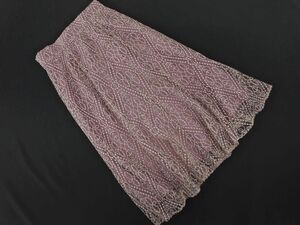 any SiS エニィスィス 刺繍 フレア スカート size1/ピンク ■◇ ☆ ecc8 レディース