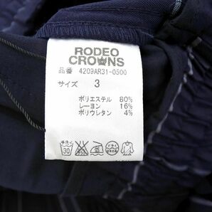新品 RODEO CROWNS ロデオクラウンズ グラフチェック ジョガー パンツ size3/ネイビー ■■ ☆ ecc8 レディースの画像5