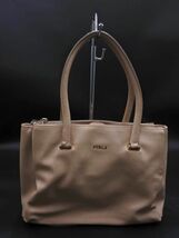 FURLA フルラ 本革 レザー ハンド バッグ ベージュ ■■ ☆ ecc5 レディース_画像1