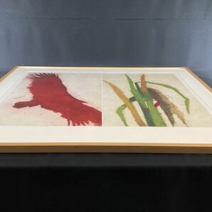 真作■アクアチント・銅版画■ダビデ・ベナーティ■『無題-2』■ユニークな大型作品■額付絵画 2aの画像9