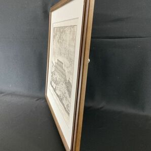 真作■銅版画■Giuseppe Zocchi・ジョゼッペ・ゾッキ ■ピッティ宮殿■アンティークな逸品■額付絵画 2ｄの画像8