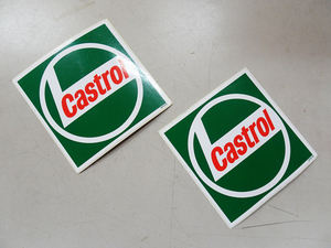 Castlor カストロール ステッカー (大B)2枚セット！10.2ｃｍ×10.2cm OPS703 定形郵便84円