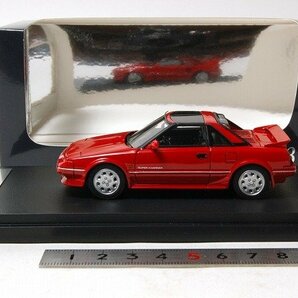 ☆ホビージャパン MARK43 1/43トヨタ MR2 G-リミテッド スーパー チャージャー T バー ルーフ （AW11）スーパー レッド IIの画像3