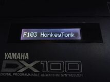 【動作確認済】YAMAHA FMシンセサイザー DX100 OLED換装 メンテナンス済み セミハードケース DJ-GB-1 付属_画像3