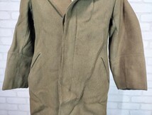 戦後 お仕立て品 米軍 国民服 旧日本軍 ヴィンテージ 軍服 茶 羅紗 生地 ロングコート 日本軍 ミリタリー 当時物 一点物 国産 特注 024_画像3