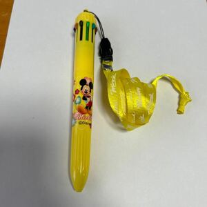ディズニー ミッキーマウス ストラップ 10色マルチボールペン 未使用品 送料無料