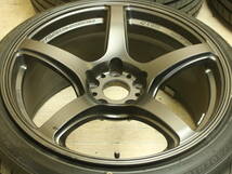 送料無料 WORK EMOTION T5R 18 × 9.5J 225/40R18 PCD 114.3 5H ワーク エモーション ブラック コンケイブ_画像5