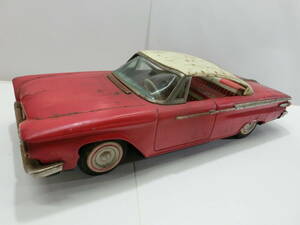 イチコー◆ブリキ プリムス PLYMOUTH クライスラー/約31ｃｍ◆当時物/旧車.日本製.アメ車/錆.欠品等あり ジャンク品